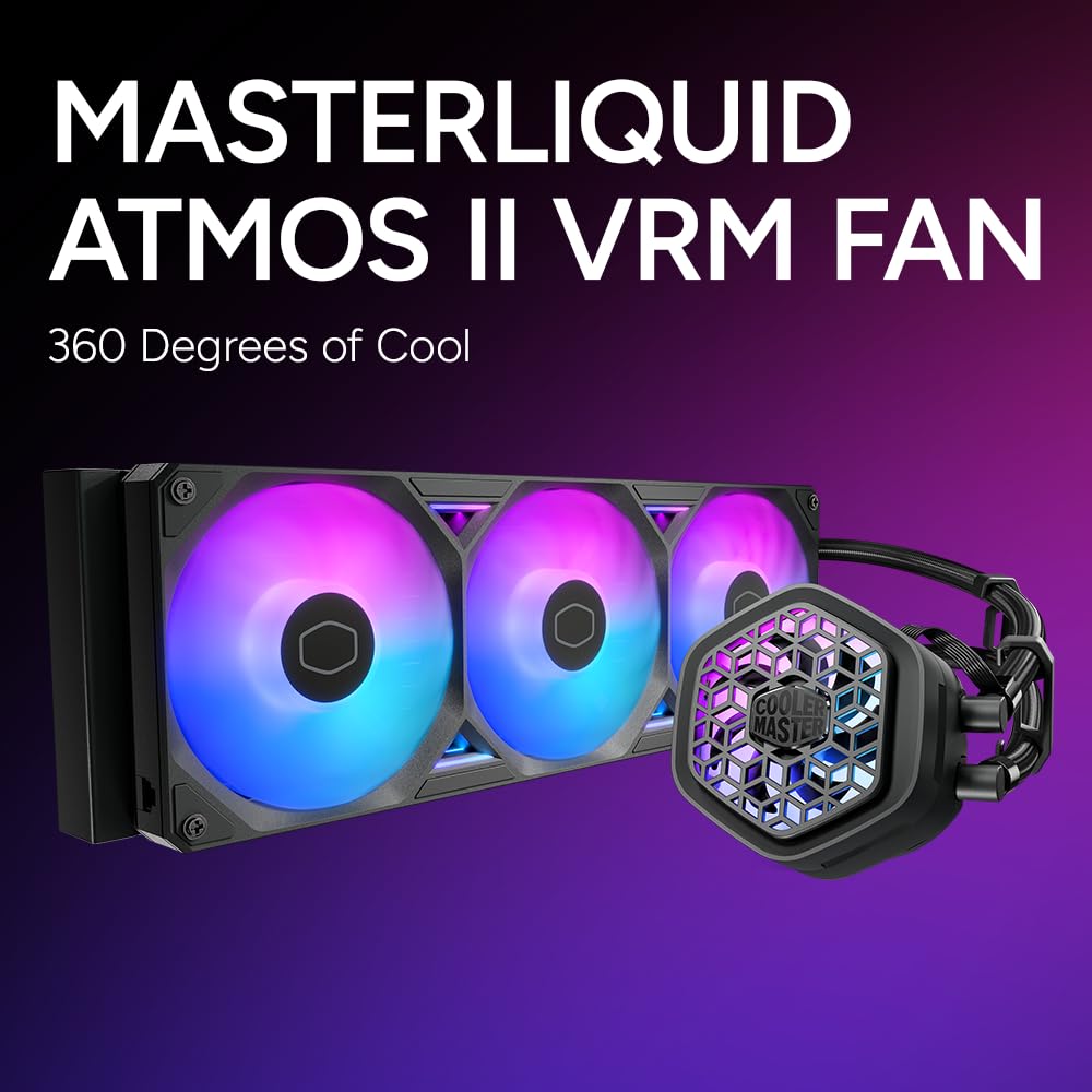 Cooler Master ML 360 Atmos II VRM Fan ARGB CPU Liquid Cooler